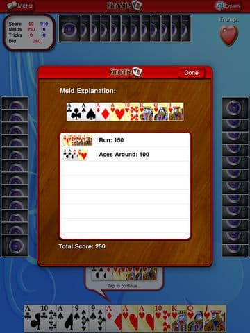 Pinochle HD screenshot 4