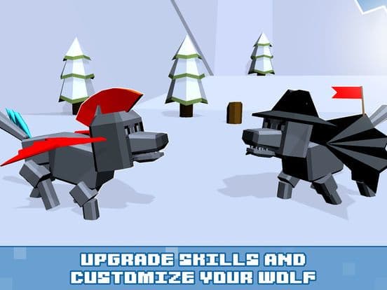 Pixel Wolf Survival Simulator