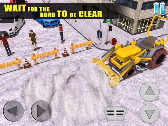 Snow Plow Truck Excavator Sim screenshot 2