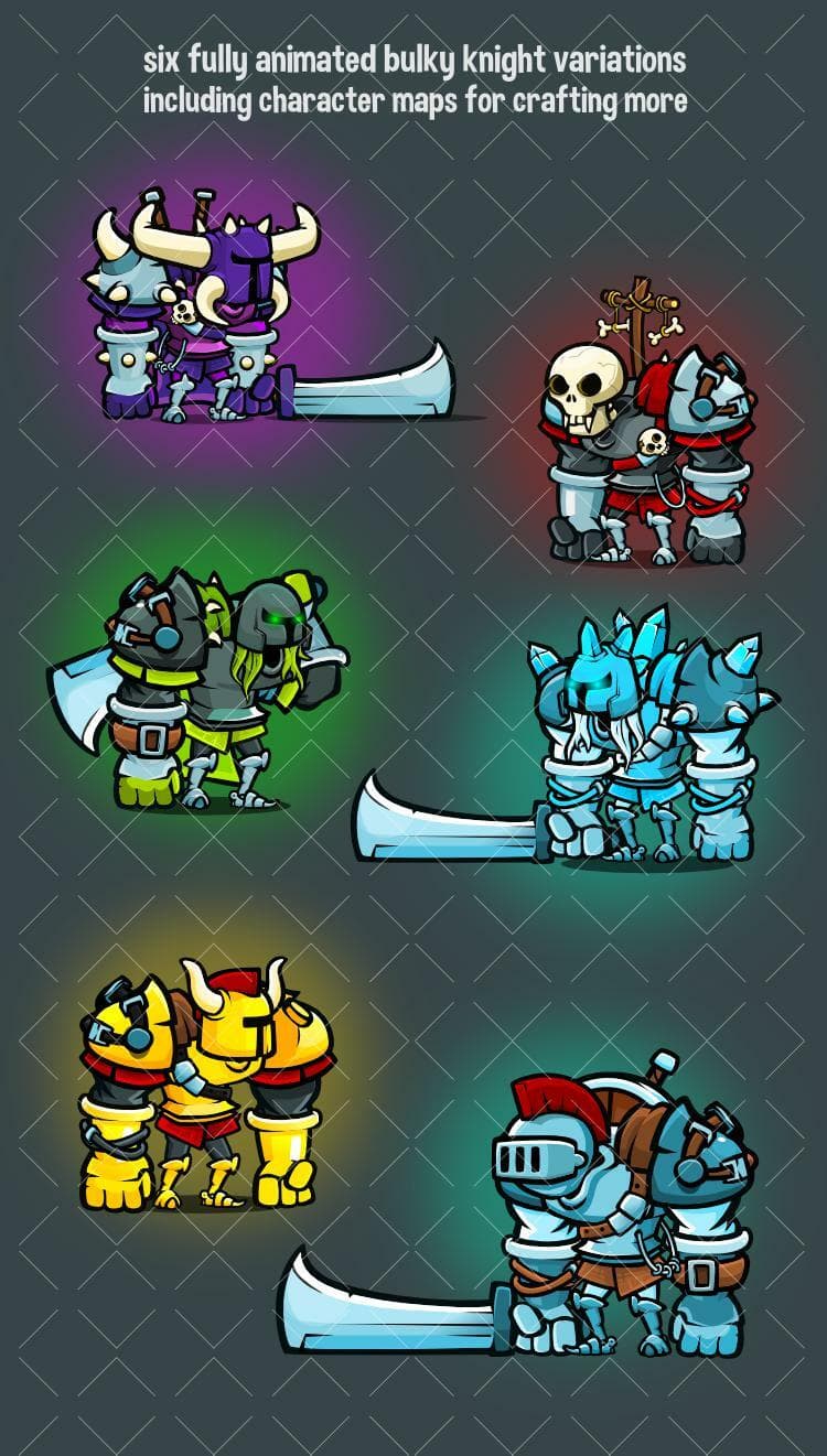 Brute knight character pack screenshot 2