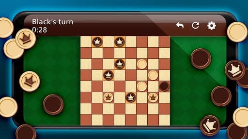 Checkers with International Draughts