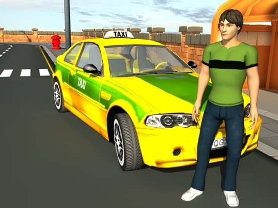 3d Taxi car driver Parking simulator free games screenshot 4