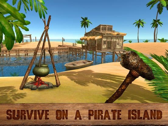 Pirate Island Survival Simulator 3D screenshot 2