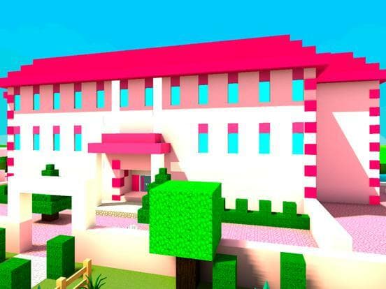 Pink Princess House Craft Game screenshot 2