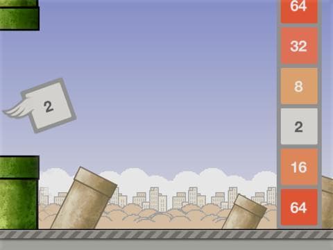 Flappy 2048 Extreme screenshot 3