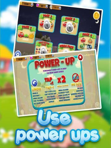 Farm Fruit Poppers - A Fun Puzzle Game