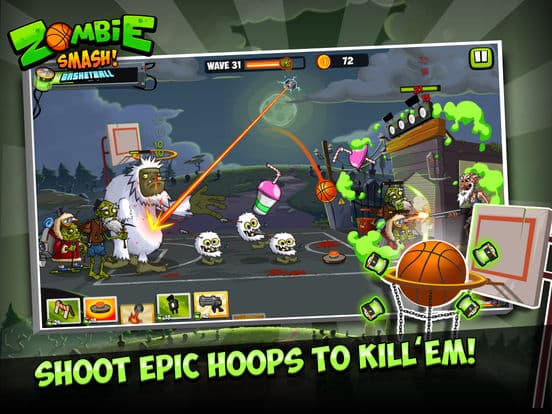Zombie Smash Basketball - Tower Defense!