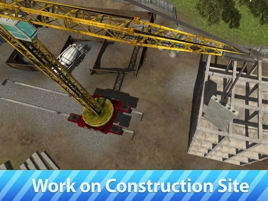 City Tower Crane 3D Simulator - Real city construction screenshot 2