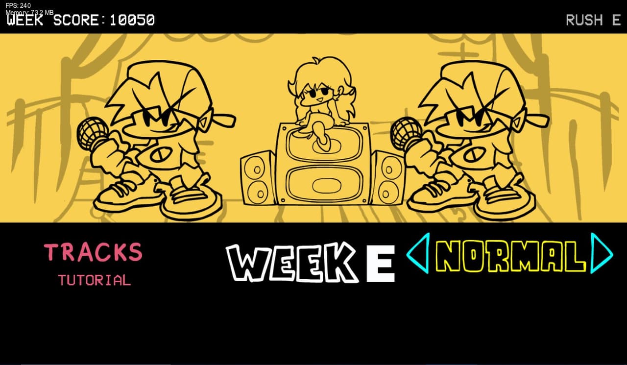 FNF Rush E Mod v1.2 [Friday Night Funkin]