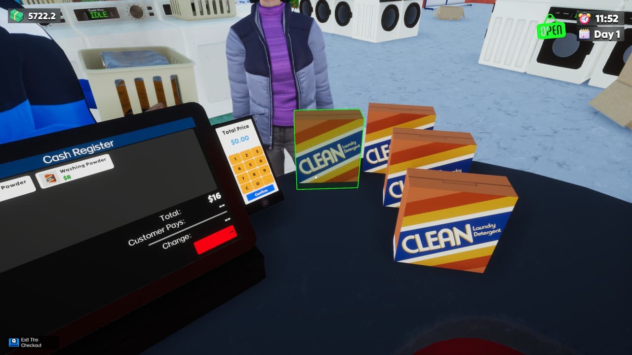 Laundry & Supermarket Simulator screenshot 5