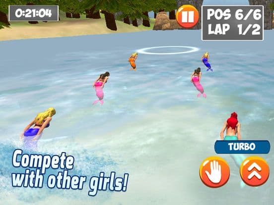 Underwater Mermaid Swimming Race Full screenshot 3