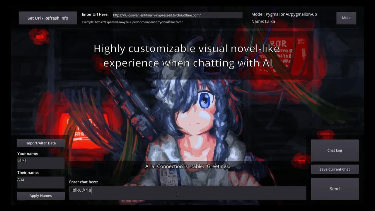 Laikas LiteVN UI for KoboldAI screenshot 2