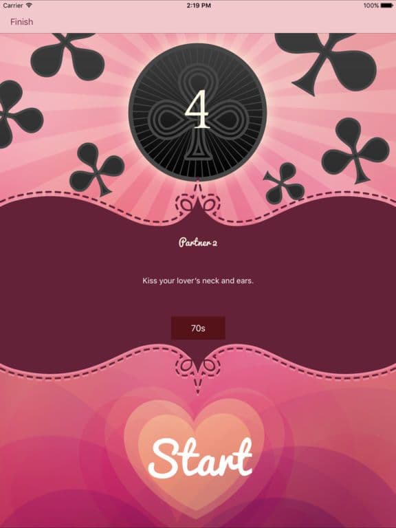 Couple foreplay sex card game