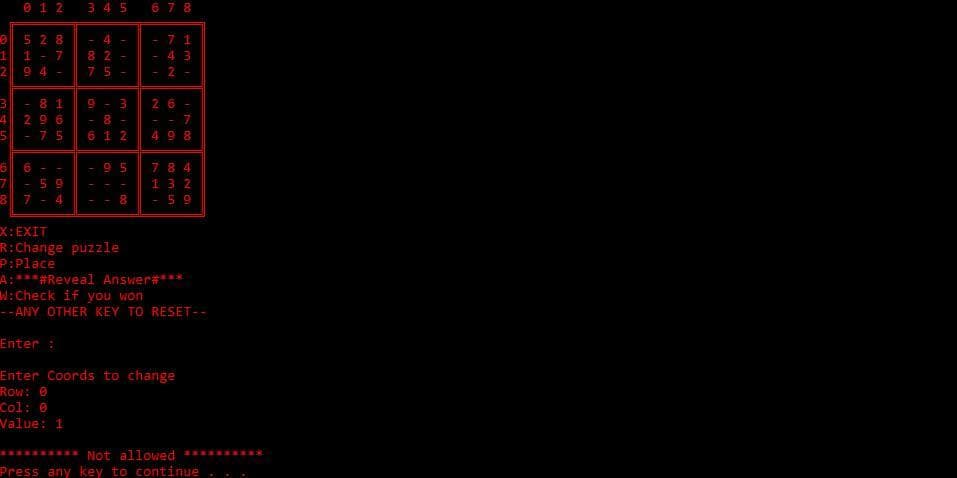 CMDSudoku screenshot 4