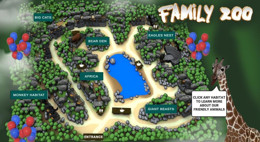 Family Zoo Interactive Map screenshot 2