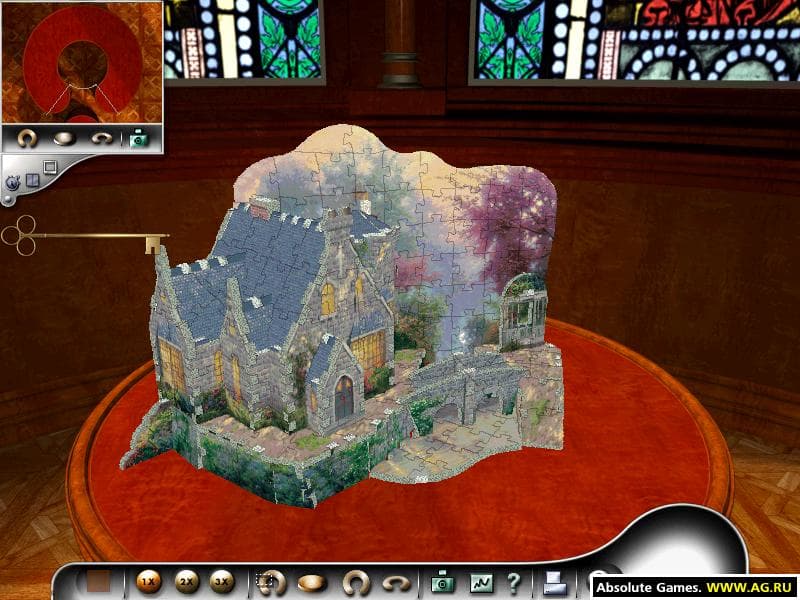 Puzz-3D: Thomas Kinkades Lamplight Manor screenshot 5