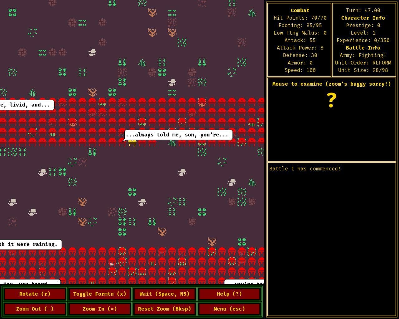 A Roguelike Where You Fight In Formation screenshot 2
