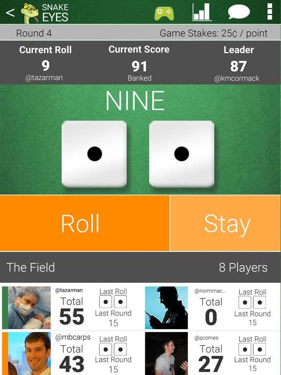 Snake Eyes - Social Dice screenshot 3