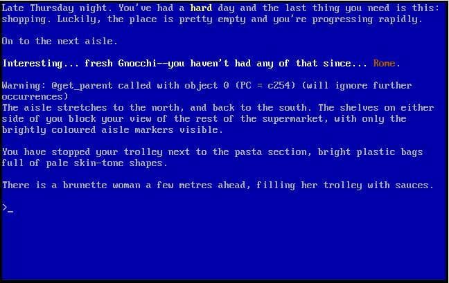 Aisle (interactive fiction)
