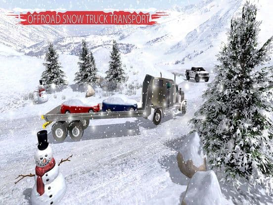 Winter Snow Giant Truck Drive screenshot 2