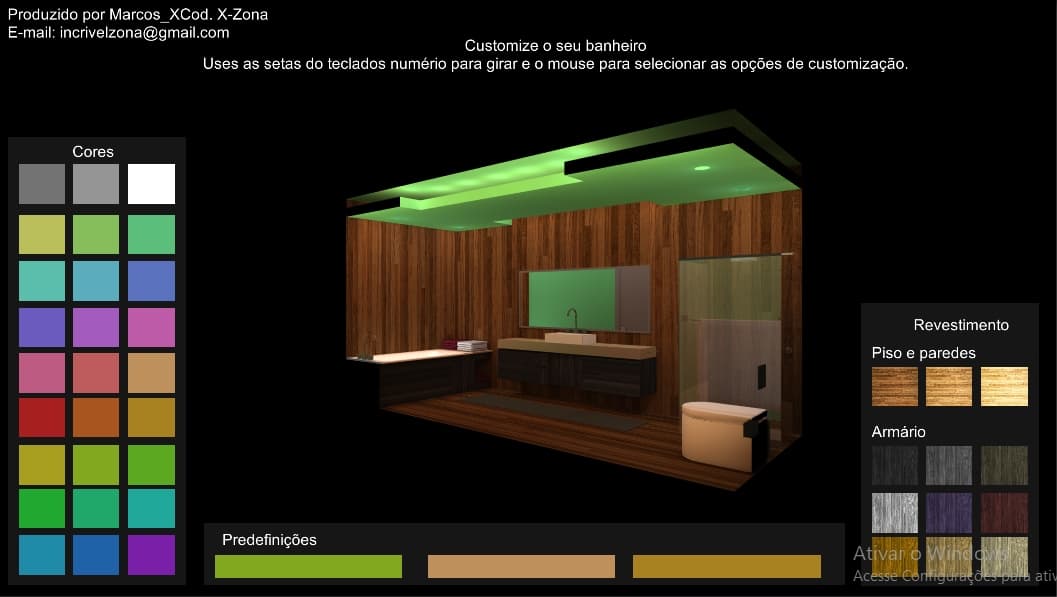 Maquete: banheiro customizável screenshot 2