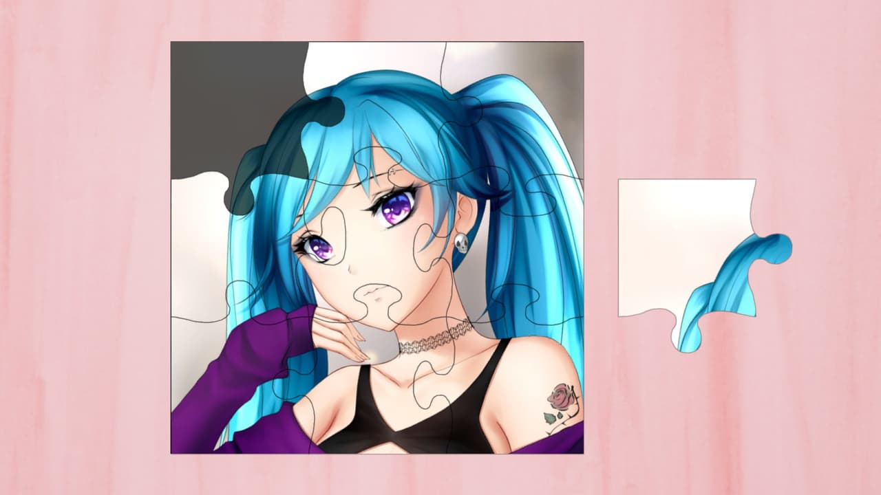 Anime Girls Mini Jigsaw Puzzles screenshot 4