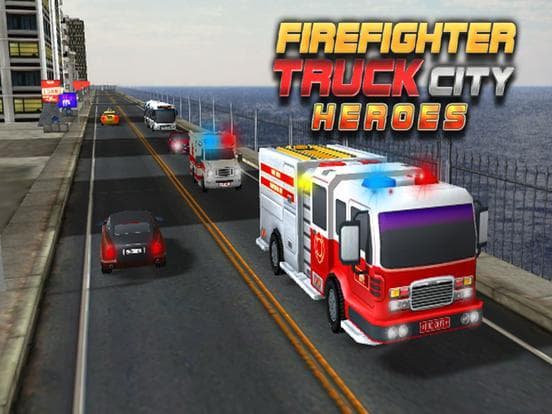 Fire truck emergency rescue 3D simulator free 2016 screenshot 2