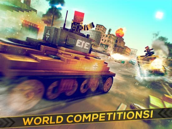 Tank Simulator 2016 | Blocky Tanki Racing Battle screenshot 3