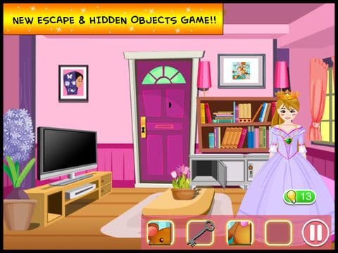 A Princess Escape Hidden Objects Puzzle - can you escape the room in this dress up doors games for kids girls screenshot 2