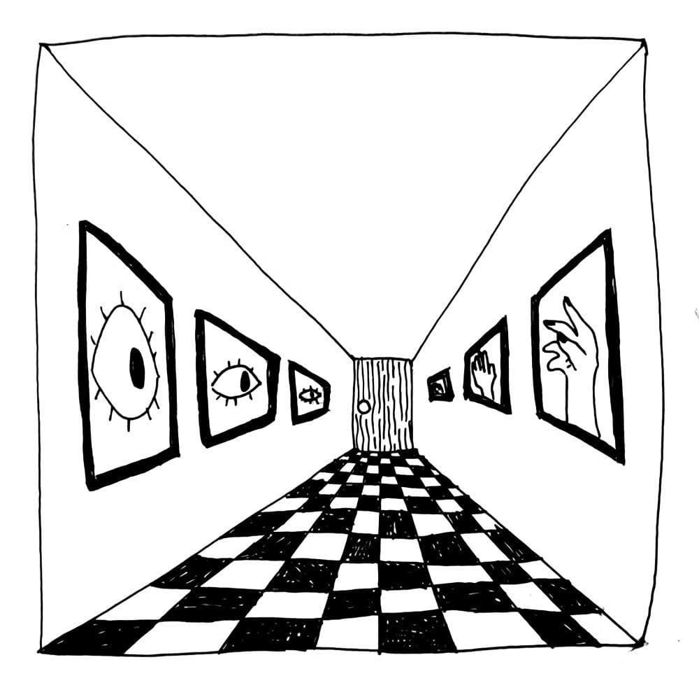 the hallway (Ezra Dogteeth)
