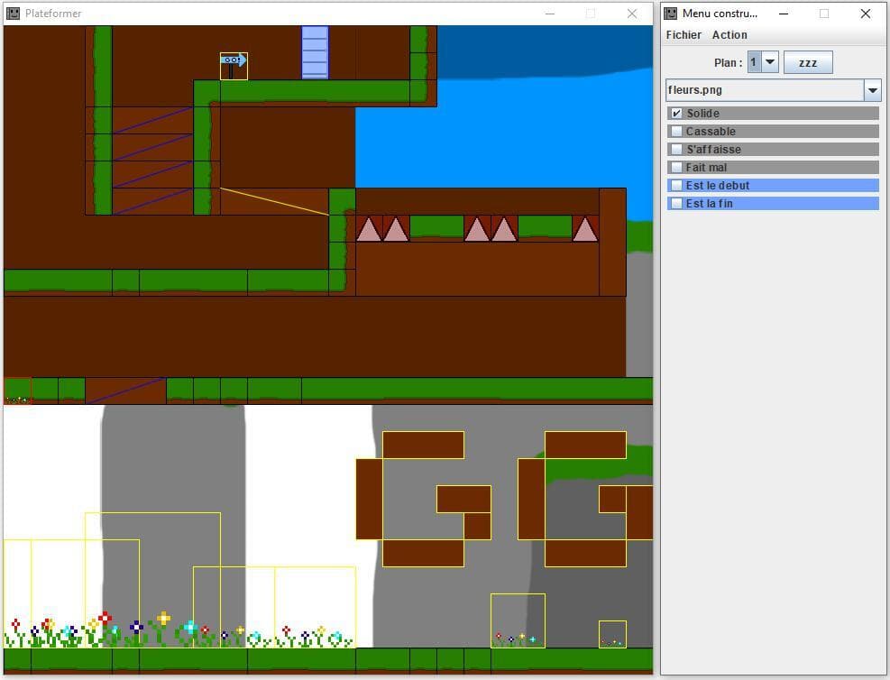 JeuMeDeplace - a Mario Maker style platformer screenshot 2