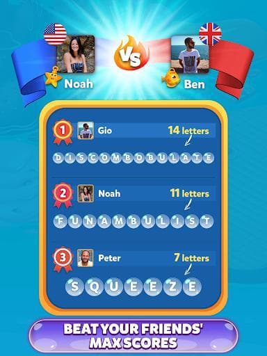 Bubble Words - Letter Search