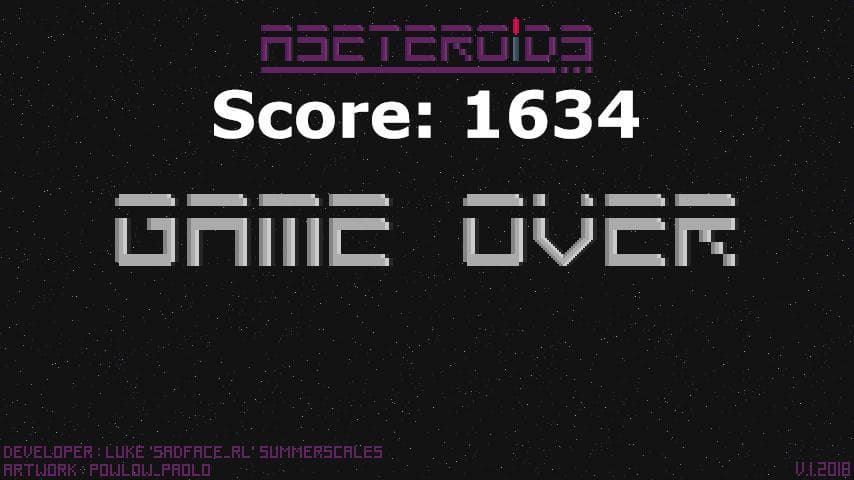 Aseteroids screenshot 2