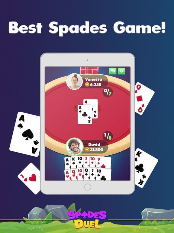Spades Duel Online Card Game screenshot 2