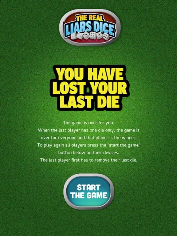 The Real Liars Dice