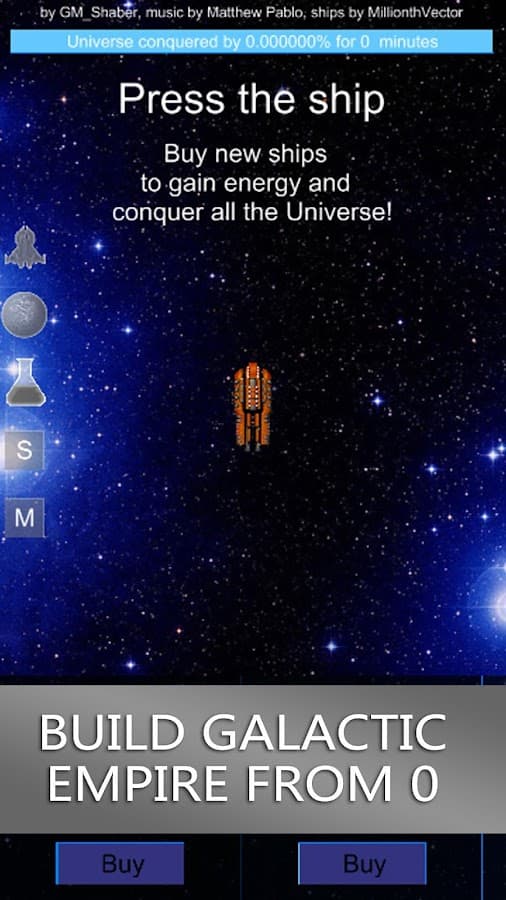 Galaxy Clicker апп screenshot 2