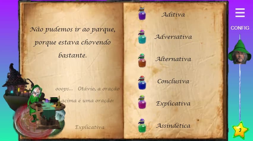O livro mágico - Orações Coordenadas screenshot 6