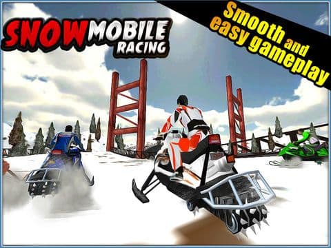 SnowMobile Racing 3D ( Action Race Game / Games ) screenshot 2