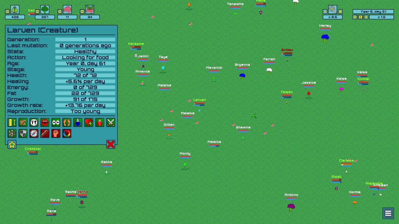 E-Genes - Life Evolution Simulator screenshot 5