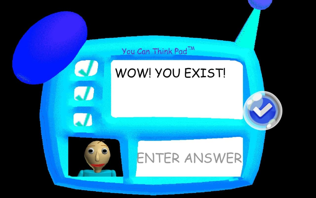 Baldis basics blue world android mod screenshot 3