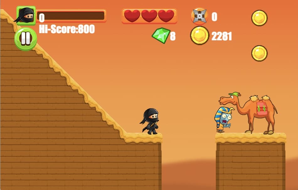 Ninja Kid vs Zombies screenshot 4