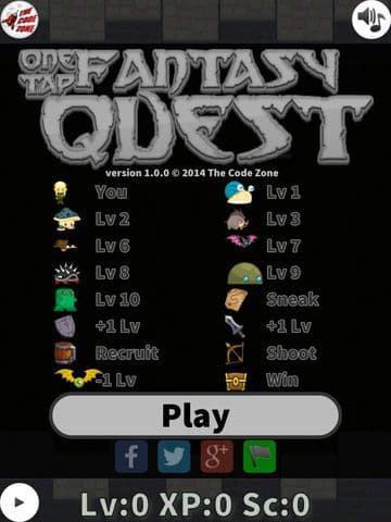 One Tap Fantasy Quest Free screenshot 2