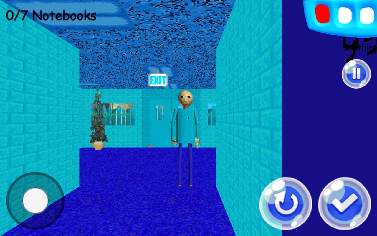 Baldis basics blue world android mod screenshot 5