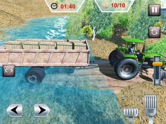 Off-Road Tractor Muddy Driving