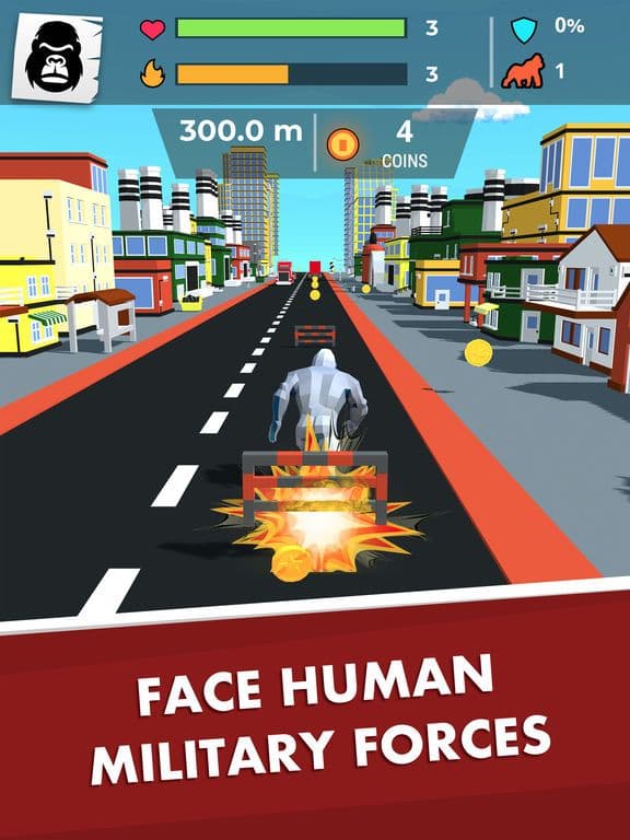 Kong Rage 3D - City Attack screenshot 4