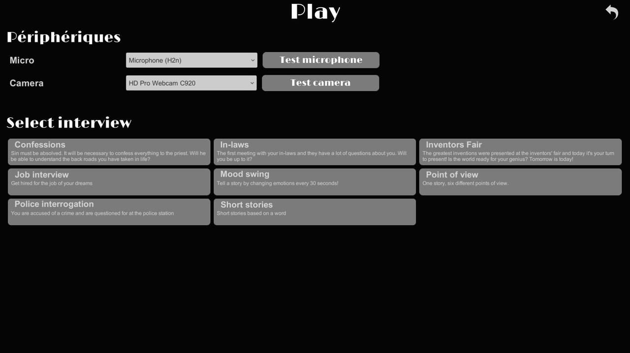 Character Interview screenshot 3