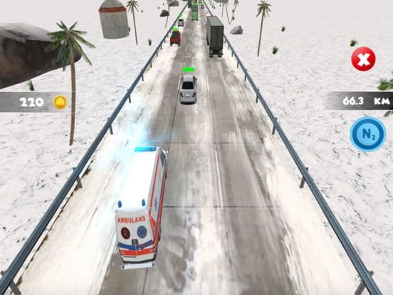 Ambulance Highway Traffic Racer screenshot 2