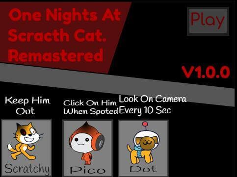 One Night At Scratch Cat Remastered Games