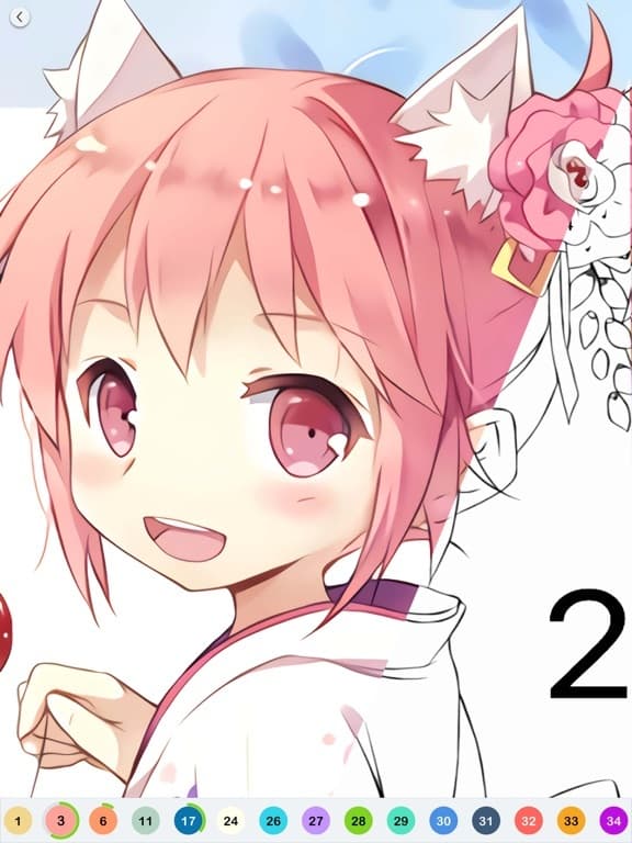 Anime Paint - Color By Number screenshot 4