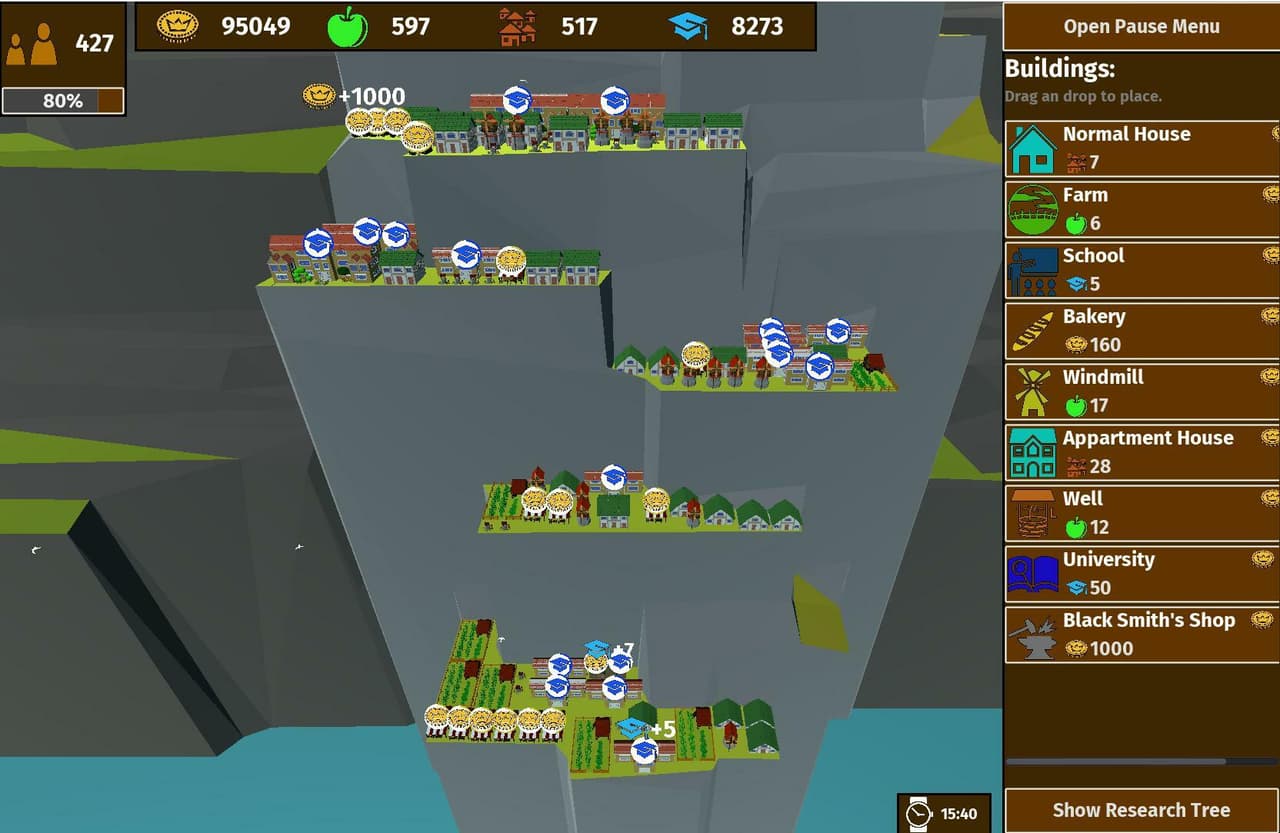 The beautiful Village in the Cliffs screenshot 2